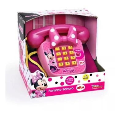 Imagem de Telefone Foninho Sonoro Minnie Elka Brinquedos, Colorido, Minnie