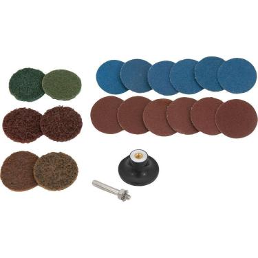 Imagem de Jogo De Discos De Lixa Com Esponja Abrasiva 50mm 20 Pç Vonder