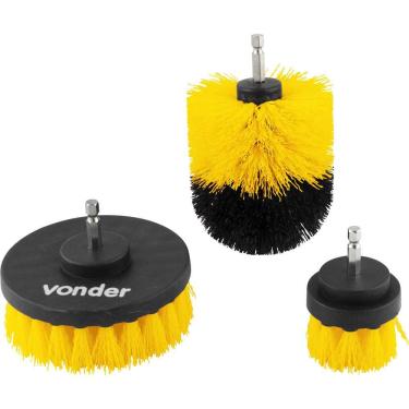 Imagem de Escovas Rotativas para Paraf/Furad com 3 peças Vonder