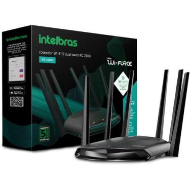 Imagem de Roteador Wi-Fi 5 Wi-Force W5-2100G Preto Intelbras