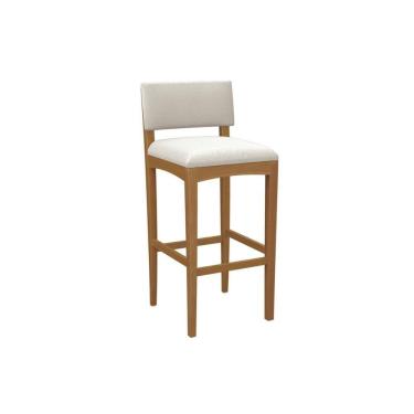 Imagem de Banqueta Sala De Jantar Noa Madeira Maciça 1bmm008ca 1un Carvalho-linho Bege Caqui - Kappesberg