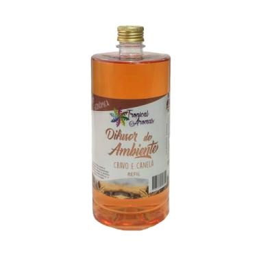Imagem de Refil Difusor Aromatizador Ambiente Tropical Aromas 1 Litro (Cravo e Cane)