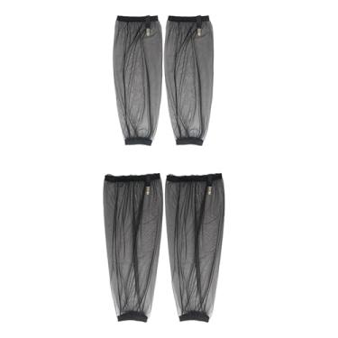 Imagem de Vaveren Mangas de proteção para braços e pernas, barreira física de poliéster, leve, portátil, rede de malha para camping, esportes ao ar livre, L