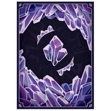 Imagem de Fantasy North - Cristal - Elements Series II - 100 capas de cartas TCG foscas texturizadas - Serve para Pokémon Magic MTG Commander e outros jogos de cartas - Capas de cartas