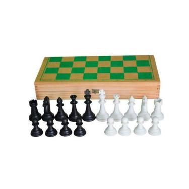 Imagem de Brinquedos Educativos - Jogo Xadrez Oficial Com Estojo