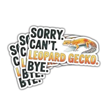 Imagem de 3 peças de adesivo de lagartixa de leopardo fofo com cacto, decalque de vinil divertido para adolescentes, adultos, laptop, garrafa de água, carro, scrapbook, caderno, diário, acessórios de terrário