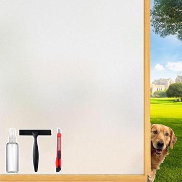 Imagem de Película de janela de vidro fosco decorativo com linha de corte 17,5 x