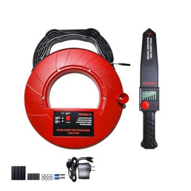Imagem de Localizadores de tubos, detector de bloqueio de tubulação de água para PVC/plástico/metal com bloqueio de tubulação subterrânea localizador de entupimento, scanner de parede de esgoto, ferramentas de