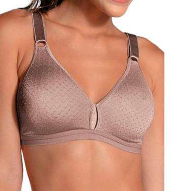 Imagem de Sutiã Sem Bojo Sem Aro Olimpo Poá Demillus 61019, Bege, Rosado, 50