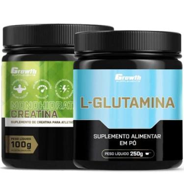 Imagem de Creatina Pura 100g + Glutamina Pura 250g Growth Supplements