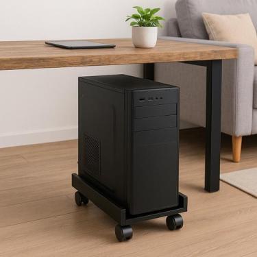 Imagem de Suporte para CPU e Estabilizador de Nobreak em MDP com Rodinhas Portát