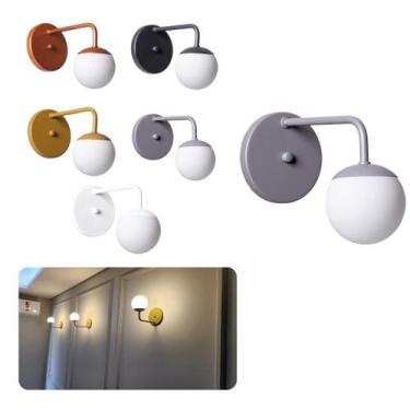 Imagem de Arandela Interno Externo Retro Bola Alumínio Decorações - IDEALLUME, C