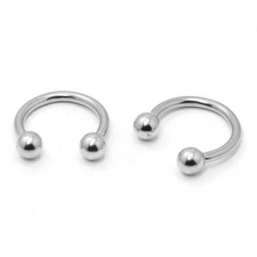 Imagem de Piercing Ferradura Aço Cirúrgico 1.2mm - M2 Piercing, 8mm