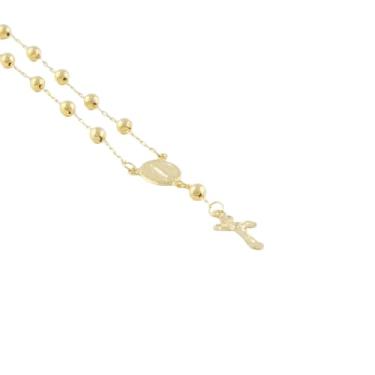 Imagem de Gargantilha Terço 45 Cm 3 Mm Ouro 18k 750 Certificado