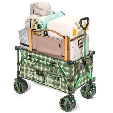 Imagem de Whitsunday Vagão dobrável dobrável, vagões de praia utilitários resistentes com rodas todo-o-terreno para acampamento, jardim, esportes verdes