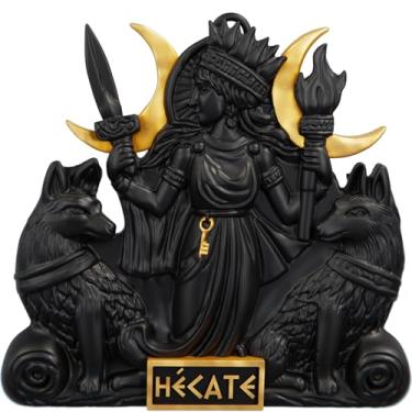 Imagem de Estátua Hecate - Deusa grega - Alto Relevo - Versão 8 (Cor Aurum Noctis)