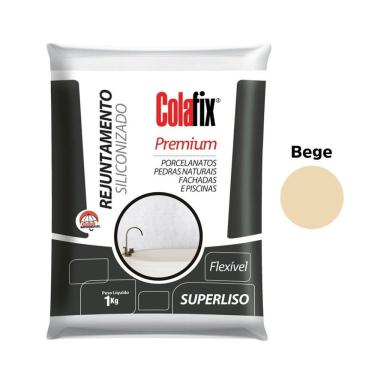 Imagem de Rejunte Colafix Siliconizado 1kg - Bege