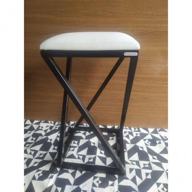 Imagem de Conjunto 2 Banquetas Z Metalon Banco Branco