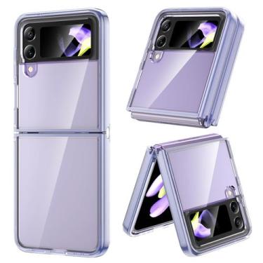 Imagem de Capa VEGO para Samsung Galaxy Z Flip 4 roxa transparente