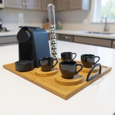 Imagem de Bandeja Cantinho do Café Com Alça Para Servir - Café da Manhã Decorati