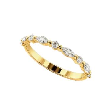 Imagem de 1 peça de anel de zircônio redondo de olho de cavalo de 2 mm banhado a prata branca para mulheres uso diário namoro melhor presente de aniversário joias finas presentes, Gold-7, Prata, Zircônia cúbica