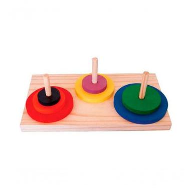 Imagem de Brinquedos Educativos - Torre De Hanoi 7 Peças