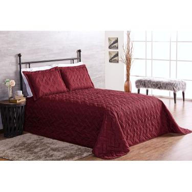 Imagem de Cobre Leito Clean Casal 3 Pecas - Vinho