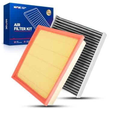 Imagem de KAX Kit de filtro de ar de cabine e motor compatível com Crosstream 2018-2023, Outback 2020-2025, Legacy, Impreza 2017-2023, Ascent 2019-2024, número de substituição CF12436 CA12295