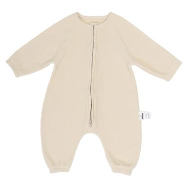 Imagem de Saco de Dormir Bebe com Manga em Soft Rosa com Zíper Invertido (Bege, GG)