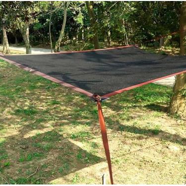 Imagem de Toldo de tela para sombreamento de plantas 4 m x 5 m proteção UV lona de sombra antienvelhecimento, cobertura de tela respirável para sombra externa/planta/flor/proteção de pátio, preto - 2 x 4 m