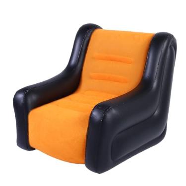 Imagem de TOPINCN Sofá Inflável, Espreguiçadeira Inflável PVC à Prova de Ferrugem Reunindo Saco Portátil Macio e Confortável Sem Feijão para Sala de Estar Interna e Externa, Piquenique de