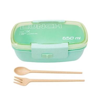 Imagem de Marmita Pote 650ml Com: Tampa; Garfo e Colher, Freezer Micro-ondas Fit