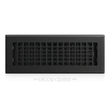 Imagem de Decor Grates LTH310-BLK Registro de piso de treliça, 9 x 25 cm, preto, 6 metros quadrados