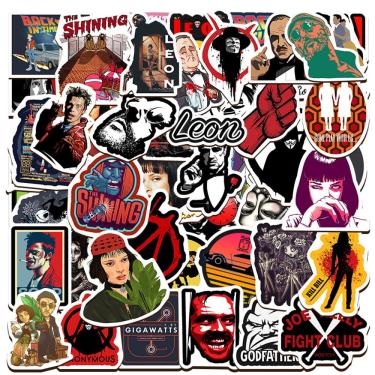 Imagem de Pacote de adesivos Kills Bills Anime Waterproof Vinyl 50 unidades