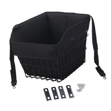 Imagem de IEUDNS Cesta de bicicleta com bolsa de forro, recipiente estável, grande capacidade, suporte para bicicleta, cesta, organizador de artigos diversos para, Style C