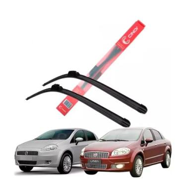 Imagem de Jogo Palheta Limpador De Parabrisa Linea/Punto 2008 2009 2010 2011 2012 2013 2014 2015 2016 2017 Encaixe específico