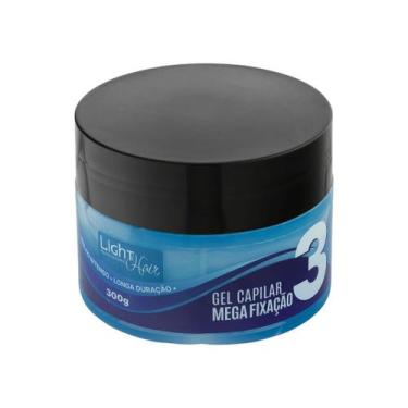Imagem de Gel Fixador Mega Fixação Sem Álcool 300g Light Hair - LIGHT HAIR PROFE