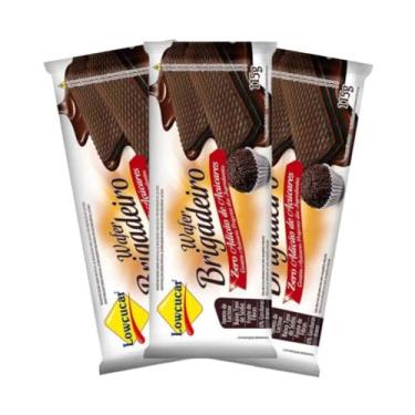 Imagem de KIT 3 Lowcucar Wafer Zero Açúcar Brigadeiro 115g