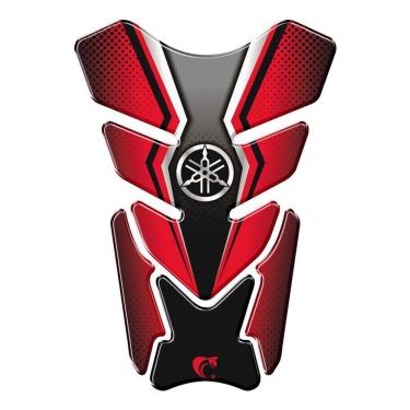Imagem de Adesivo Resinado Protetor De Tanque Moto Qualquer Moto Yamaha Vermelho Vermelho