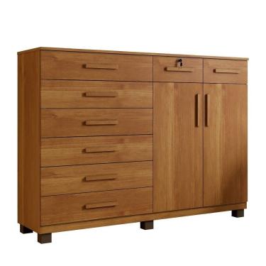 Imagem de Cômoda New Triunfo 8 Gavetas 2 Portas Benetil Cinamomo