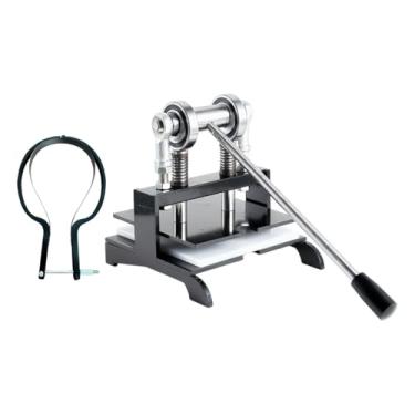 Imagem de MotiveTech Kit de máquina de cortar borracha para raquete de pingue-pongue, ferramenta de corte DIY para raquetes com empunhadura caneta e clássica, alavanca que