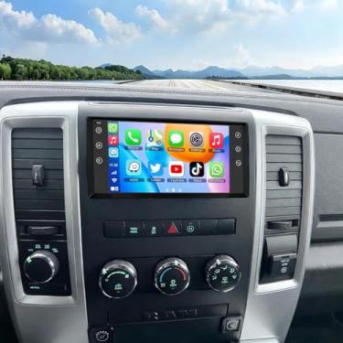 Imagem de Rádio estéreo automotivo para Dodge Durango 2011 2012 2013 Android 13 com Wireless CarPlay Android Auto, tela sensível ao toque de 17.8 cm WiFi GPS Mirror Link Bluetooth FM SWC + Câmera de backup 2+