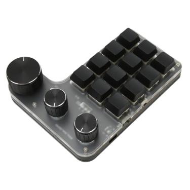 Imagem de Generic Teclado Mecânico, à Prova de Poeira, 12 Teclas, 3 Botões, Acrílico, à Prova d'água, Teclado Mecânico para Escritório (#12)
