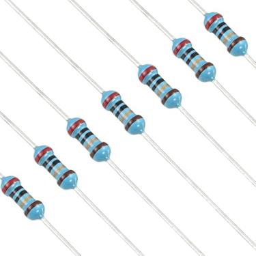 Imagem de YOKIVE 100 peças de resistores de 20 Ohm, resistor fixo de filme metálico de 1/4W (0,25 W), resistores de tolerância +/-1%, certificado ROHS