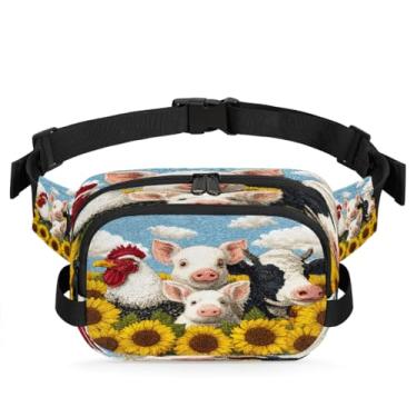 Imagem de Pochete colorida de arte de caminhão para mulheres e homens com alça ajustável, bolsa transversal, bolsa de peito, bolsa de bumbum, Cor 8