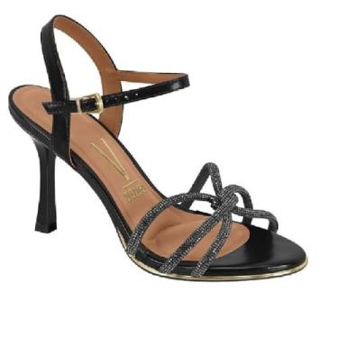Imagem de Sandalia Vizzano Salto Fino Ref 6552.103.30100 Preto/preto 40