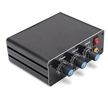 Imagem de Hyuduo Redutor de Ruído do Cancelador de Sinal QRM para Bandas HF 1-30 MHz Com Ganho de ângulo de Fase Ajustável e Design de Liga de Alumínio de Controle PTT Embutido