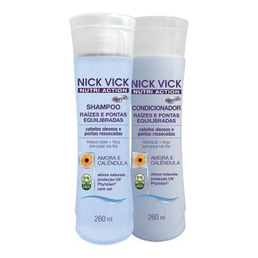 Imagem de Kit Shampoo Cond Raízes Pontas Equilibradas Nick Vick Nutri