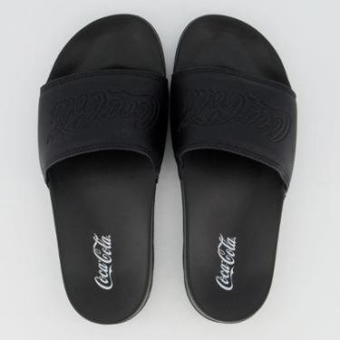 Imagem de Chinelo Coca Cola Groove Slide Preto-Unissex