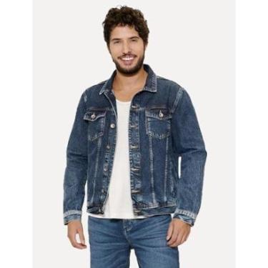 Imagem de Jaqueta Aramis Jeans Masculina Sky Denim Azul Médio-Masculino